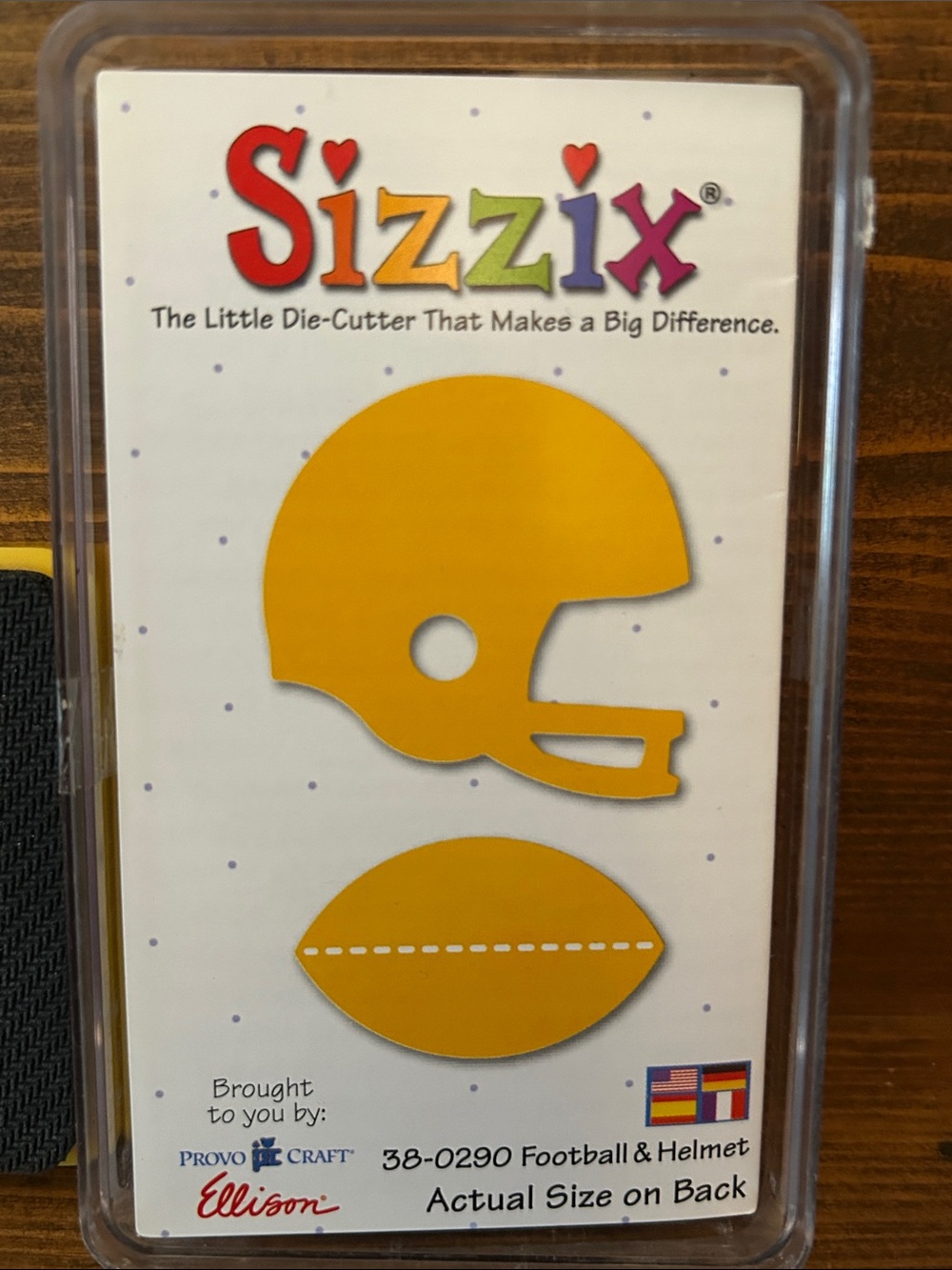 Sizzix Kids Football & Helmet Die-Cutter - Yellow